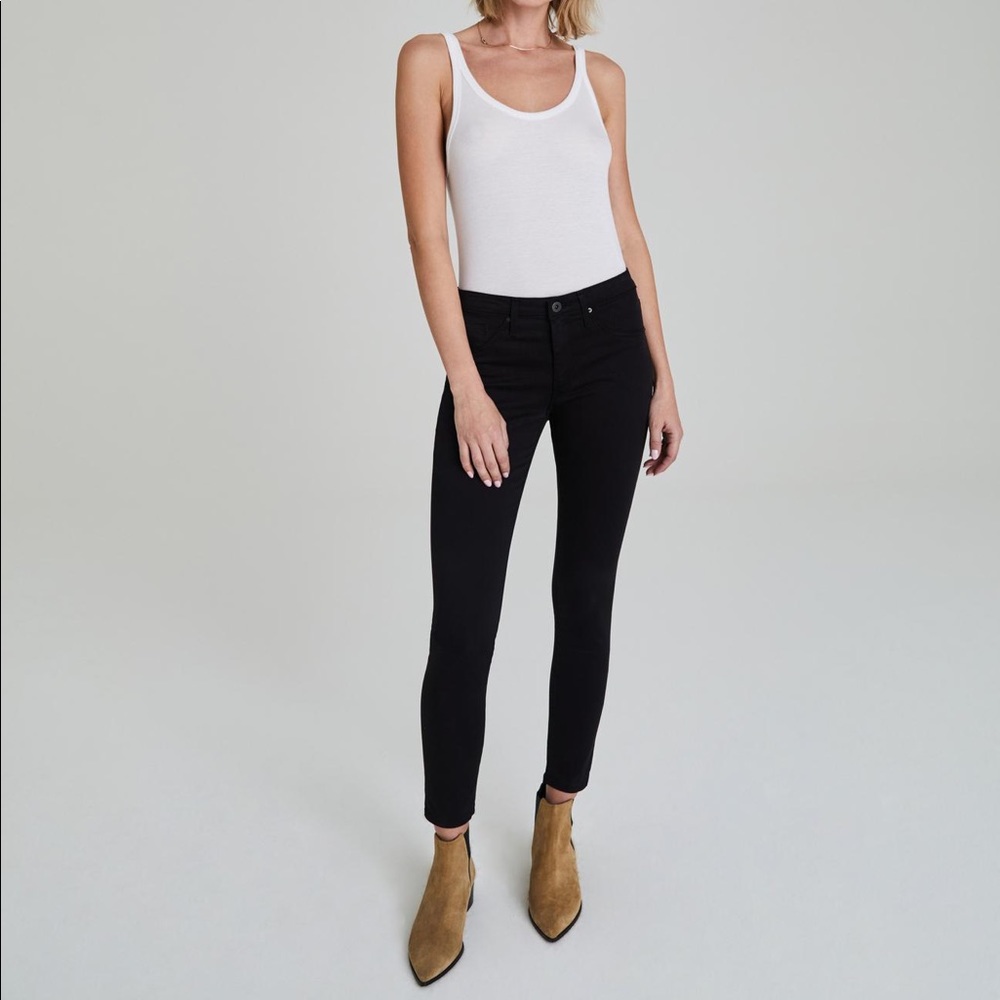 AG 24R Black Legging Ankle Jeans
